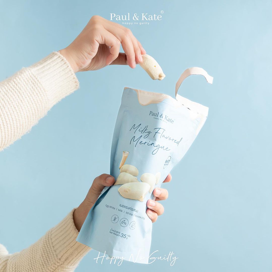 泰國網購熱銷第一 Paul & Kate - 超鬆化牛奶蛋白餅