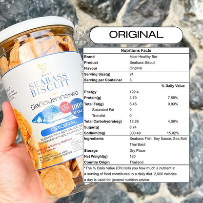 High-protein non-fried seabass crisps Seabass Biscuit