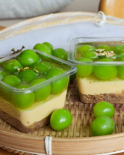 Low-fat green grape cheesecake 低脂青提芝士蛋糕