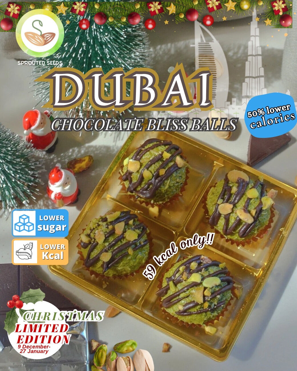 Dubai chocolate bliss ball