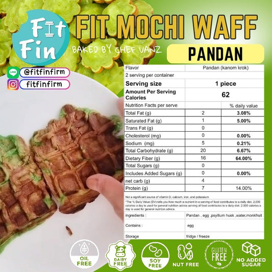 Mochi Waff Pandan