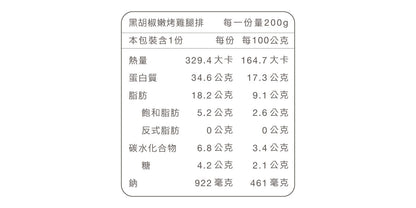 原味時代 | 經典香蒜嫩烤無骨雞腿排 200g±5%